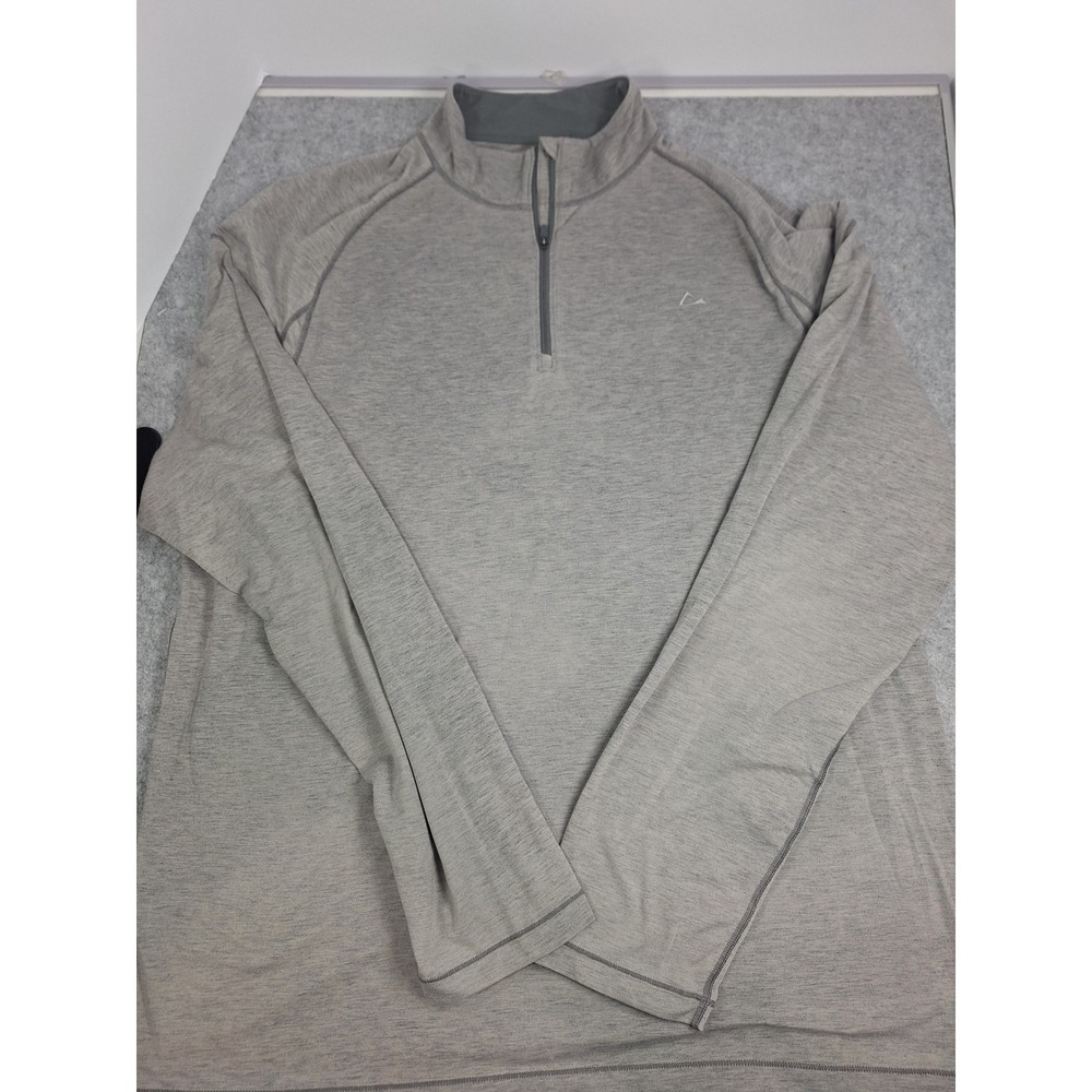 Paradox XL Merino Blend 1/4 Zip Long‎ Sleeve Shirt M Gray DriRelease Freshguard